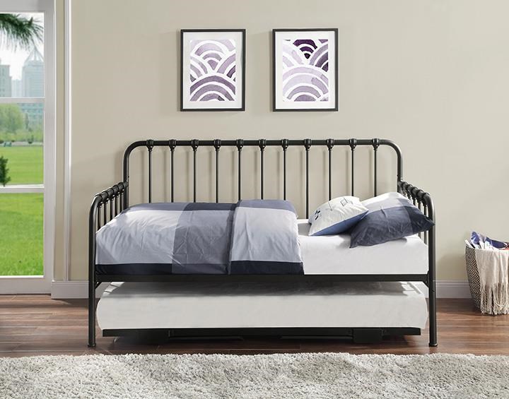 Metal full daybed with trundle sale